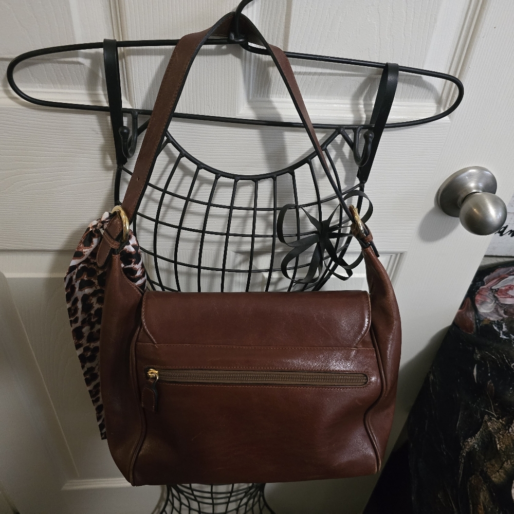 Bettina Vintage Brown Leather Handbag (Made In Italy) - Picture 2 of 9